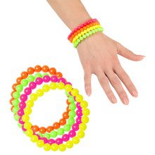 Rock Chick Neon Geparelde Armband