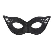 Hot Cat Oogmasker Kat Glamour Met Strass, Zwart