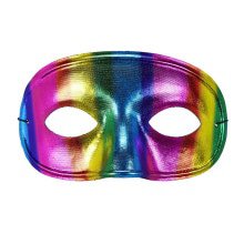 Extravagant Oogmasker Regenboog Metallic