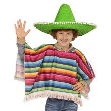 Hola Hombre Mexicaanse Poncho Kind Kind Kostuum