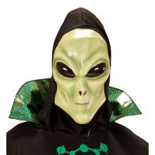 Glubablub Alien Masker Met Kap En Bolle Ogen Kind