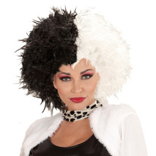 Cruella Pruik, Zwart En Wit