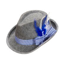 Oktoberfest Heren Beierse Fedora Met Blauwe Veren