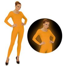 Neon Oranje Bodysuit Glow Vrouw Kostuum