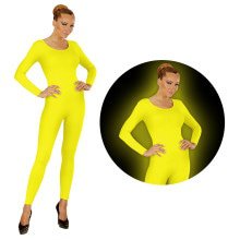 Neon Geel Bodysuit Glow Vrouw Kostuum