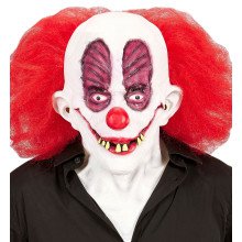 Masker Gekke Clown Slechte Gebit Met Haar Inclusief Nek