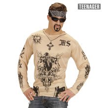 Tattoo Straatgang Tiener Shirt Jongen