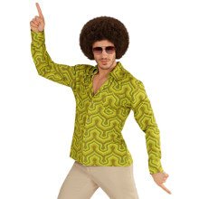 Groovy Garry 70s Heren Shirt, Behang Man