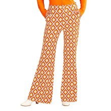 Groovy Gwendolyn 70s Dames Broek, Ruit Vrouw