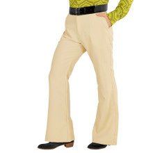 Groovy Gandalf 70s Heren Broek, Beige Man