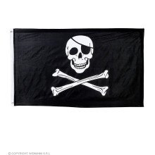 Piraten Vlag Zeerover Schip 150 X 90 Centimeter