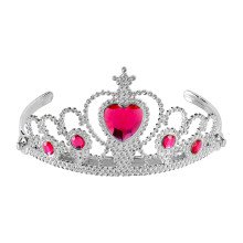 Zilveren Tiara Met Roze Steentjes Prinses