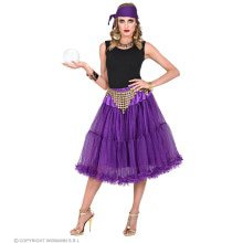 Knielange Tulle Rok Petticoat 65 Centimeter Paars Vrouw