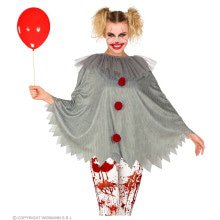 Horror Clown Penny Wijs Poncho