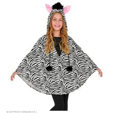 Duizelingwekkende Strepen Poncho Zebra Kind Kind