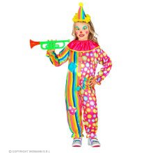 Zeer Vrolijke Regenboog Clown Kind Kind Kostuum